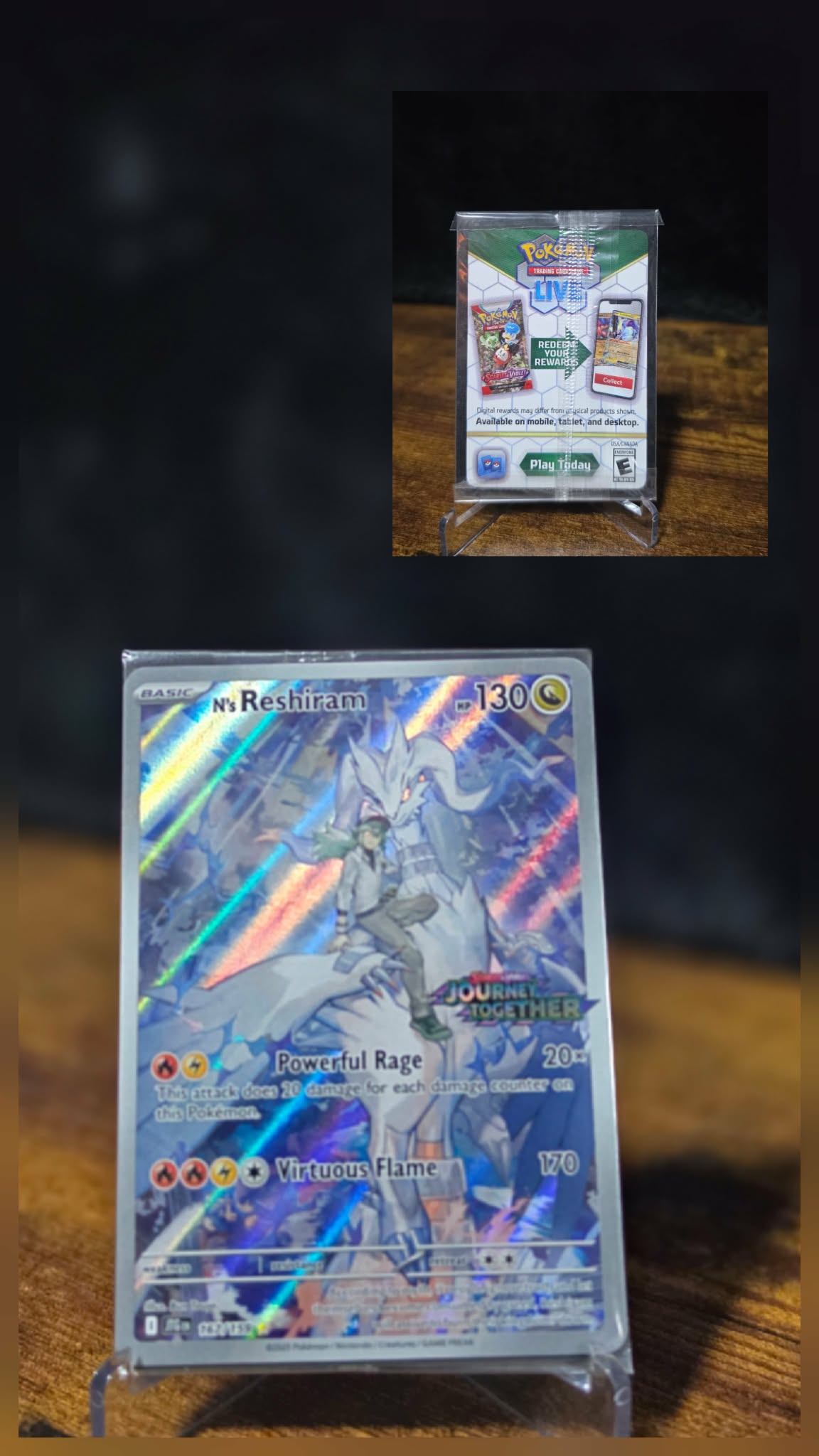 Journey Together Stamped Promo Illustration Rare N’s Reshiram (167/159)