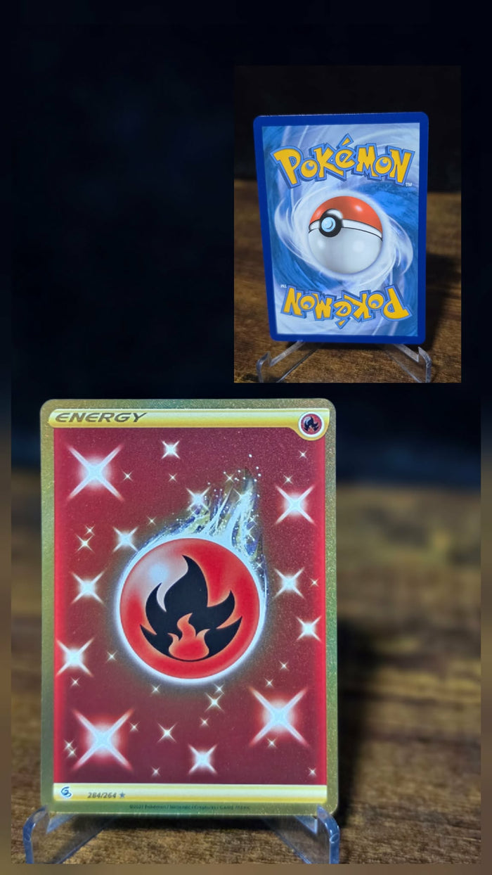 Sword & Shield- Fusion Strike Secret Rare Fire Energy (285/264)