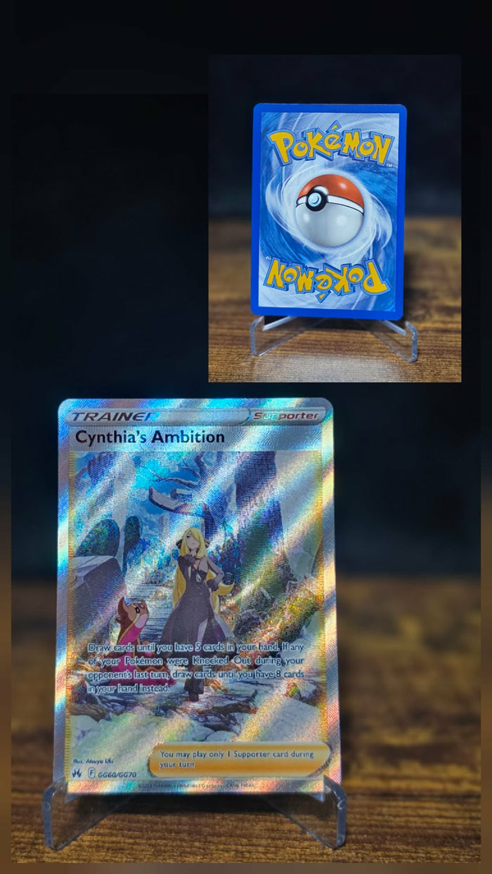 Sword & Shield- Crown Zenith Ultra Rare Holo Cynthia’s Ambition (GG60/GG70)