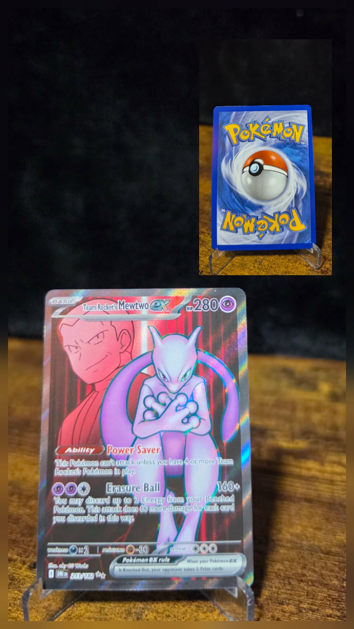 Destined Rivals Team Rocket’s Mewtwo EX (213/182)
