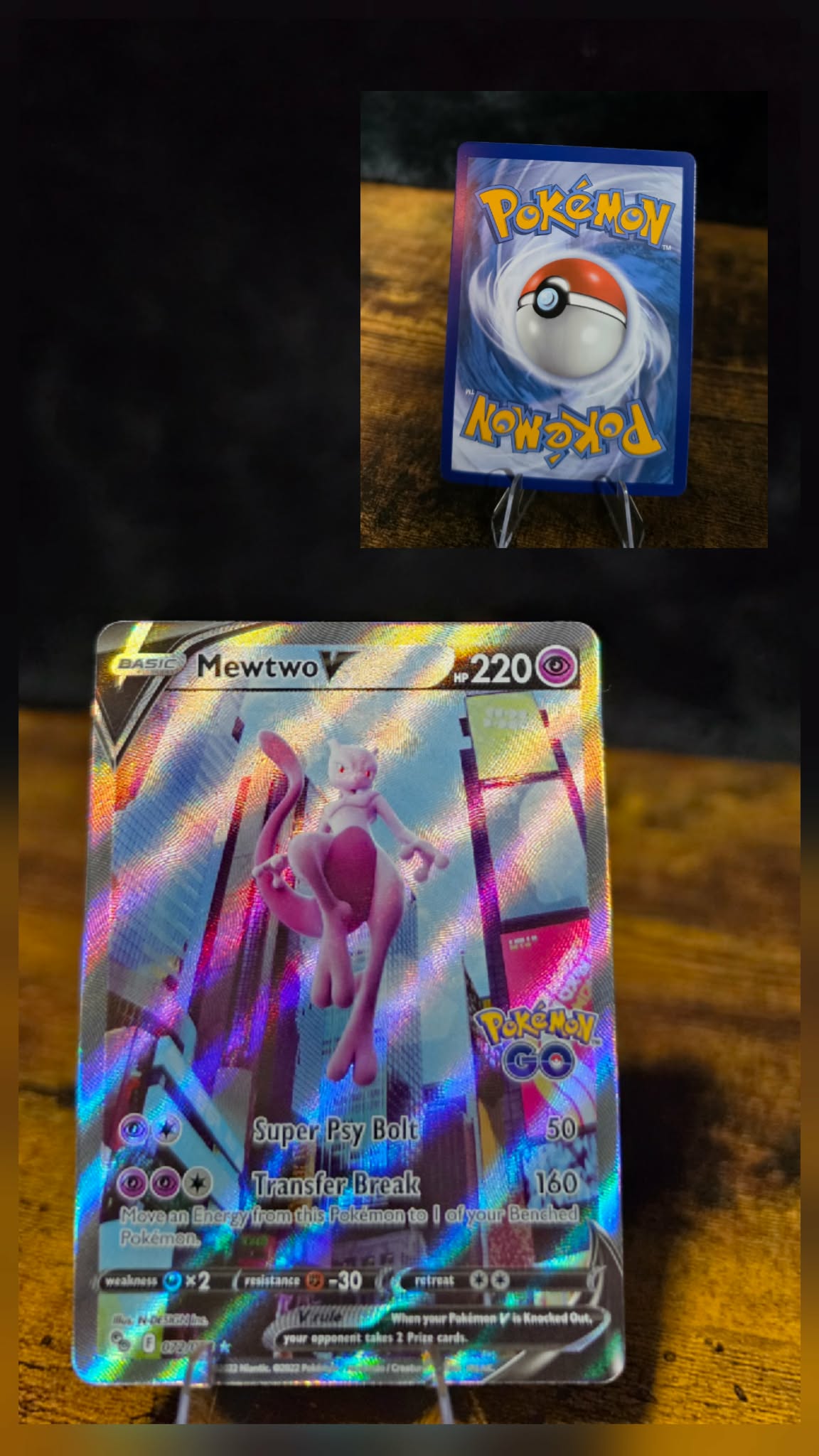 Pokémon GO Alternate Full Art Mewtwo V (072/078)