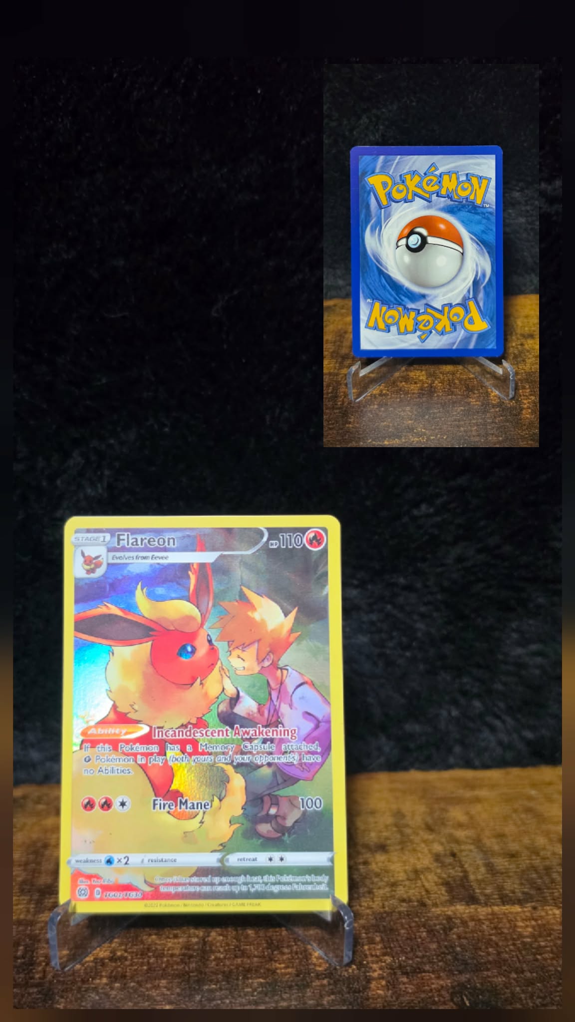 Sword & Shield: Brilliant Stars Ultra Rare Holo Flareon (TG01/TG30)
